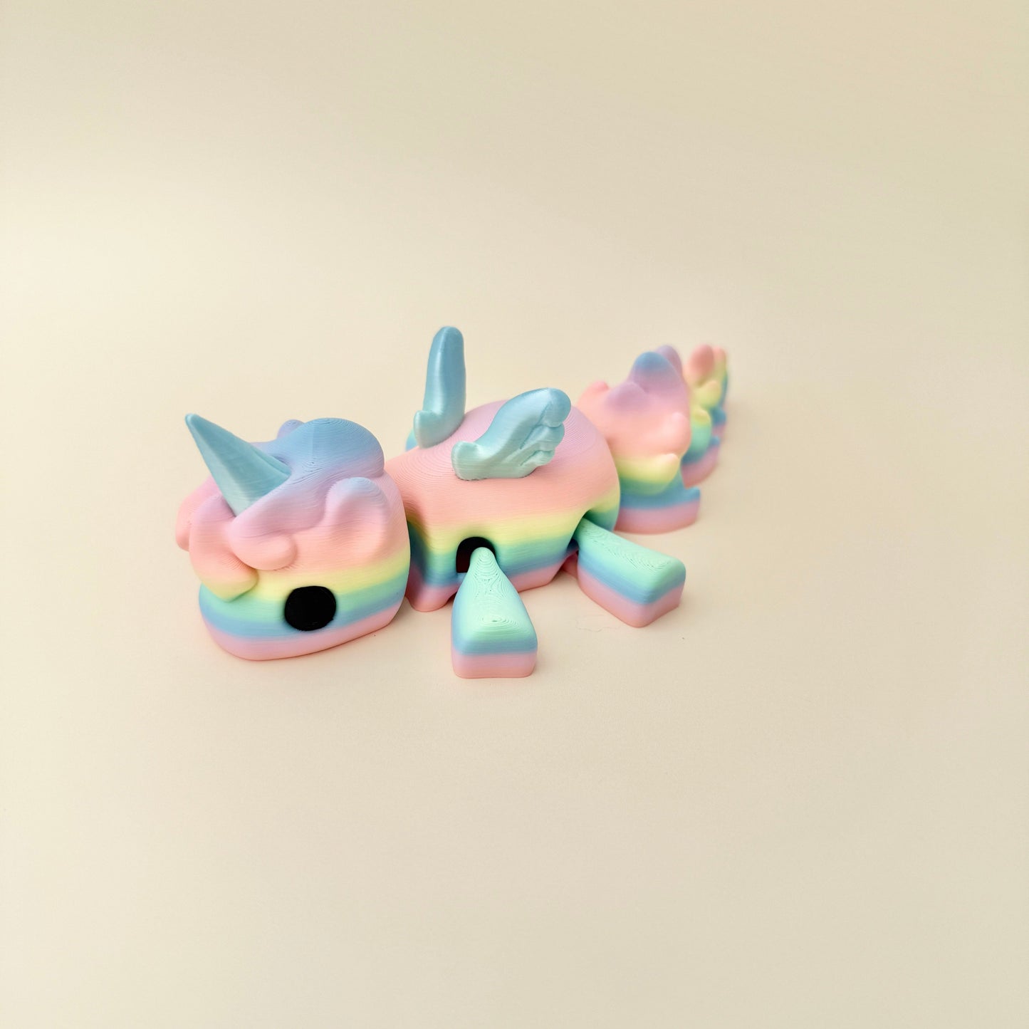 Large Rainbow Unicorn with articulated body, shimmering details, and a bright magical design.